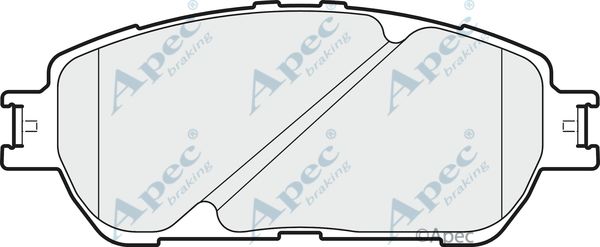 APEC BRAKING Комплект тормозных колодок, дисковый тормоз PAD1852